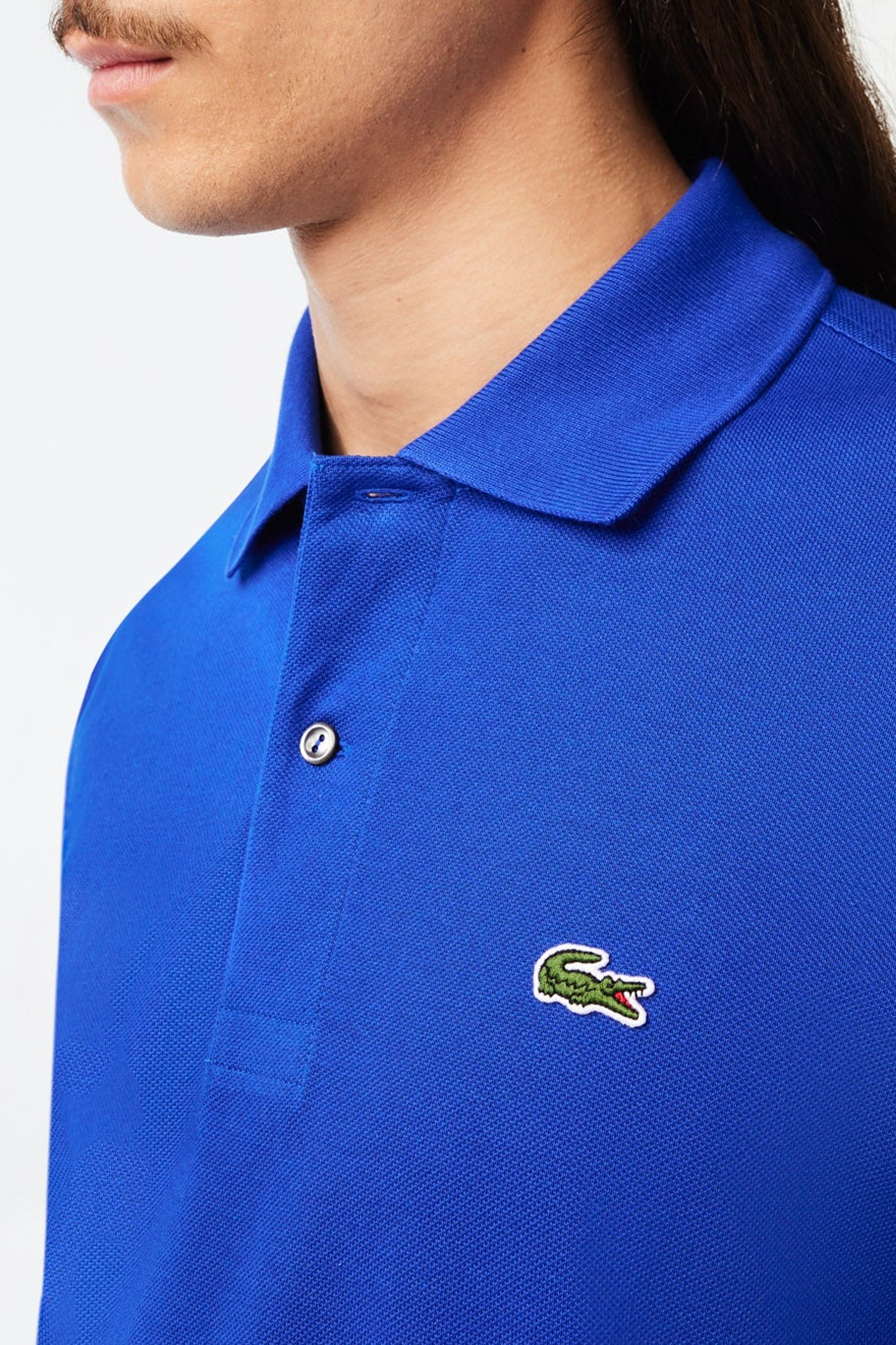 L.12.12 Piqué polo shirt - Cobalt
