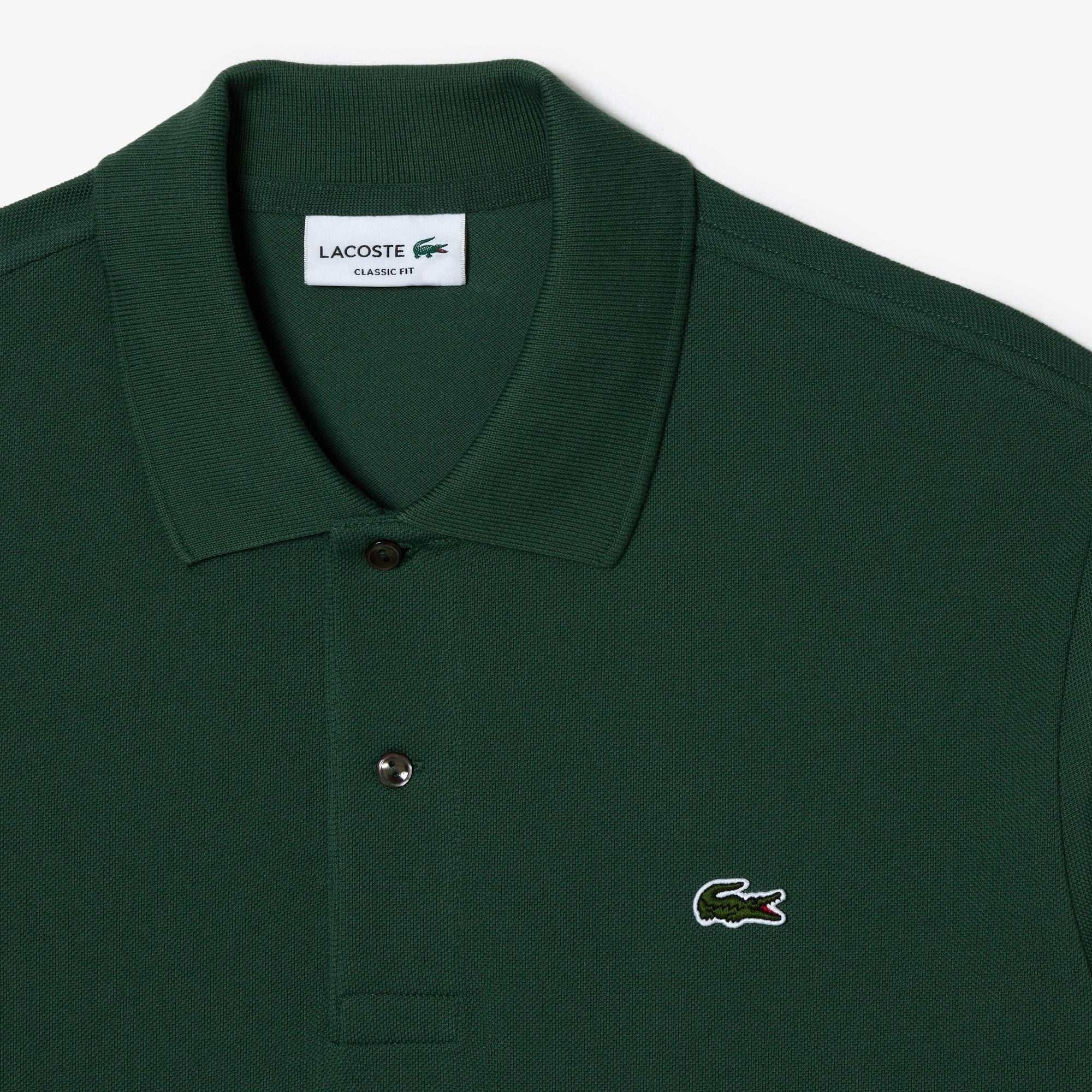 L.12.12 pique polo shirt - Sequoia
