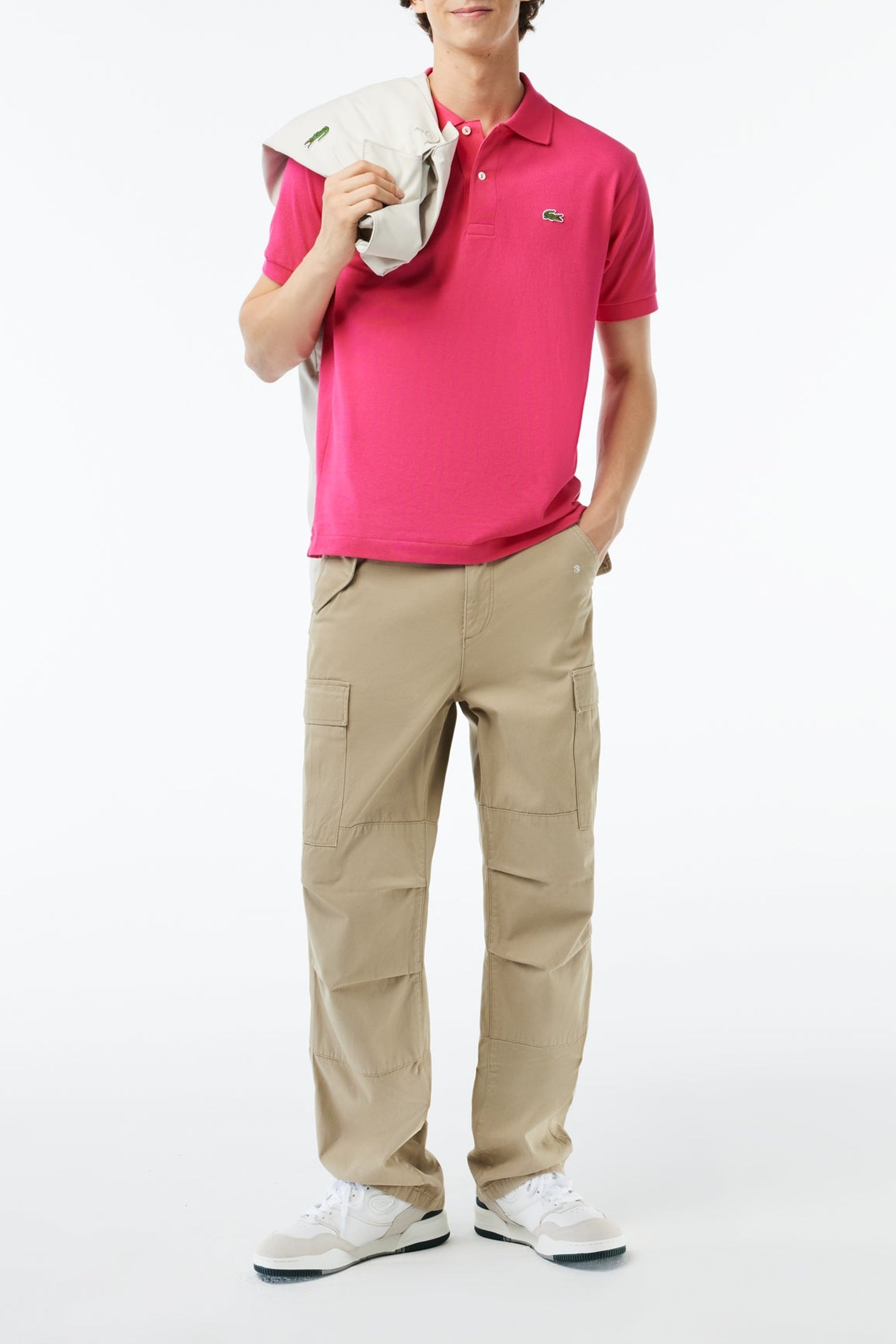 L.12.12 pique polo shirt - Spinelle