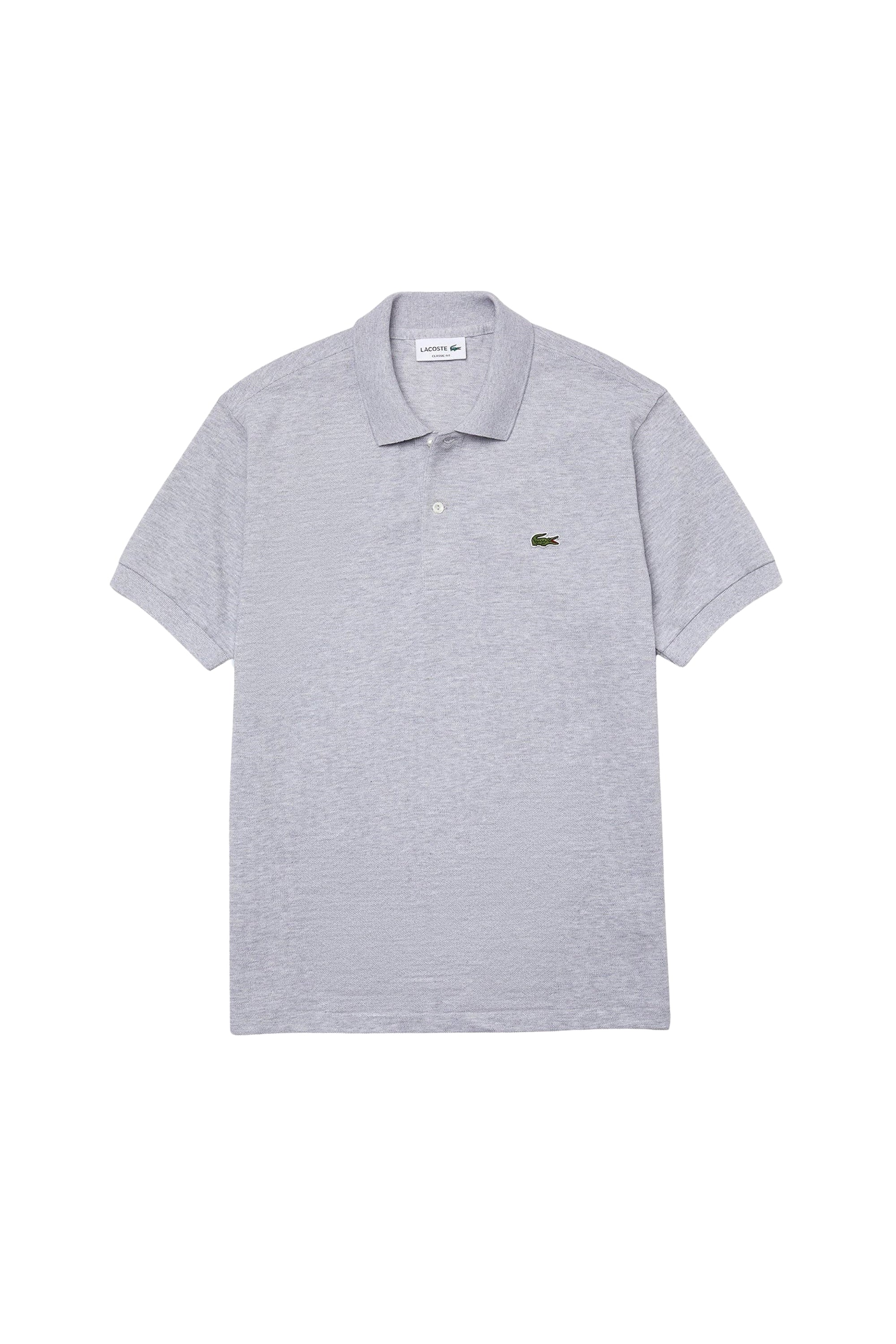Polo L.12.12 chiné en piqué - Argent Chiné