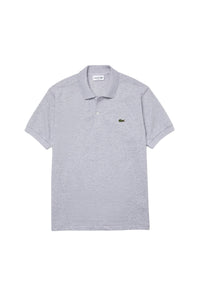 Polo L.12.12 chiné en piqué - Argent Chiné