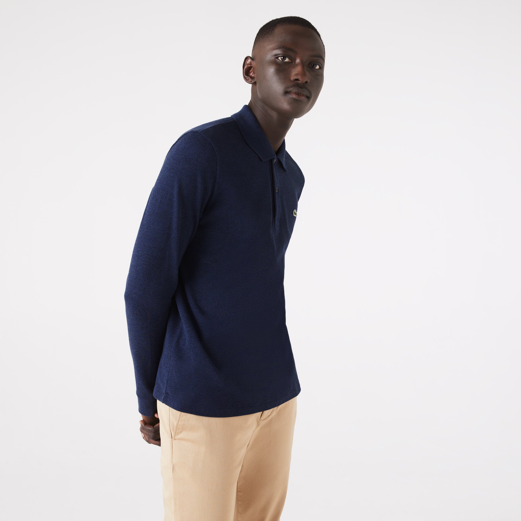 Best Polo à manches longues - Bleu Indigo Fonce