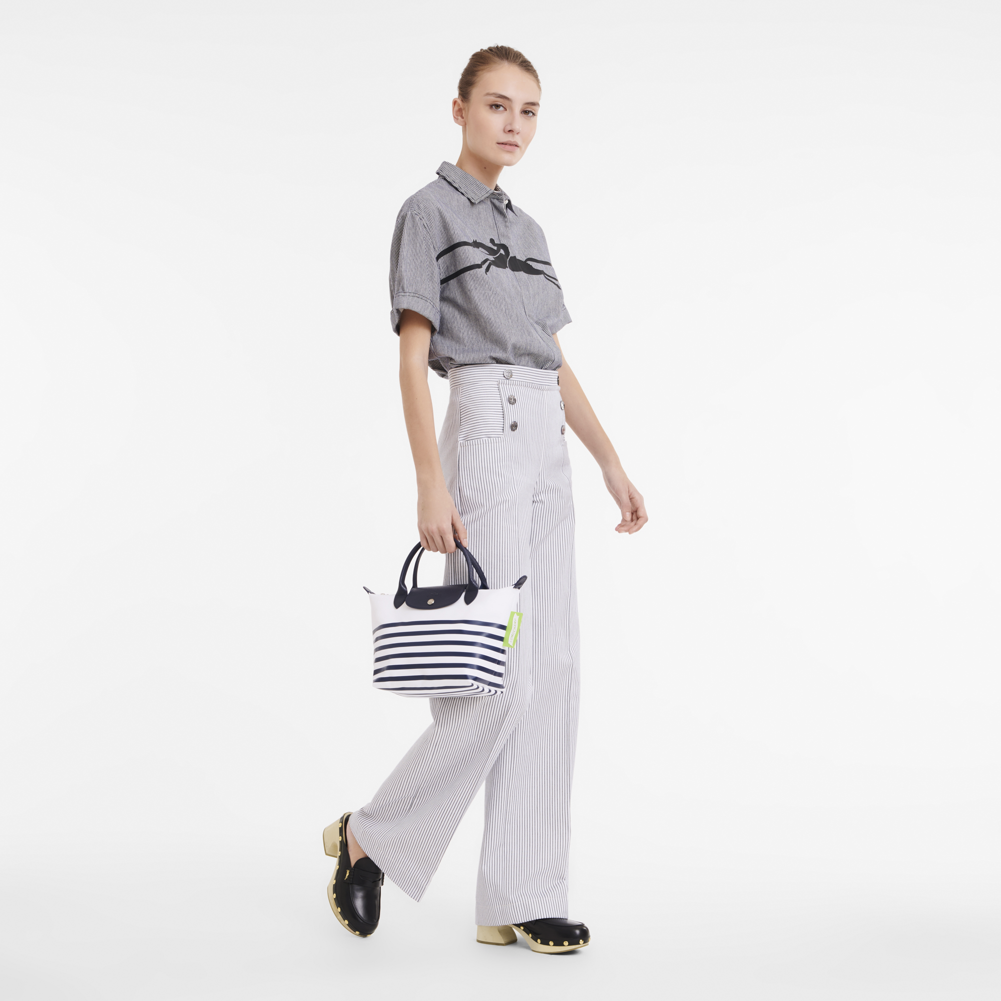 NEW_Marine/Blanc Sac a main - Marine/Blanc