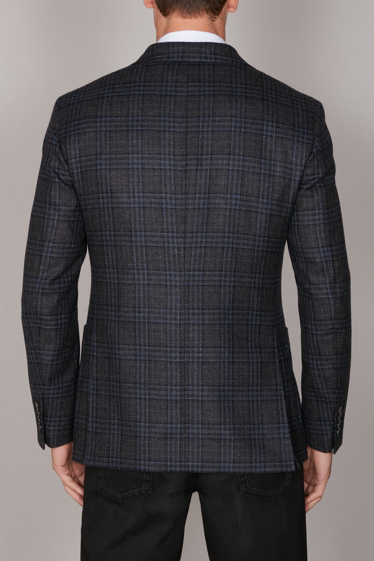 Veste de costume London en cachemire - Dark Charcoal
