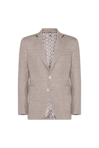Blazer chiné en cachemire - Beige