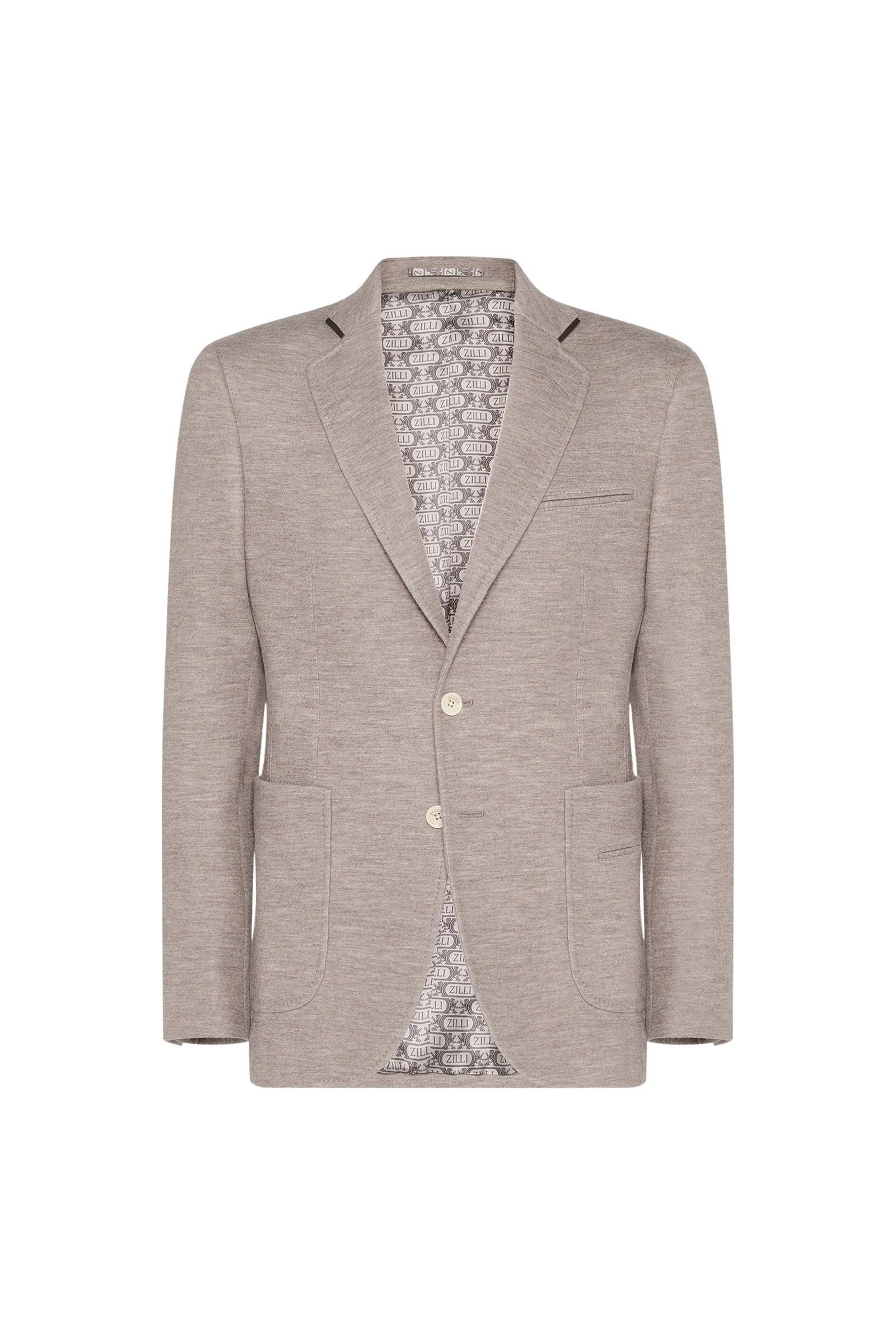 Blazer chiné en cachemire - Beige