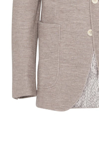 Blazer chiné en cachemire - Beige