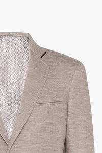Blazer chiné en cachemire - Beige