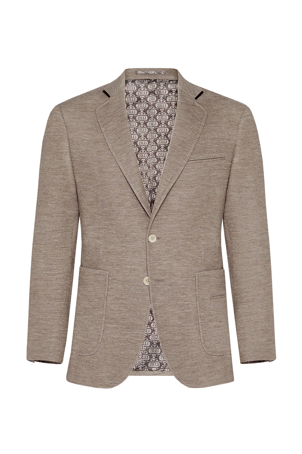 London double-breasted cashmere jacket - Beige