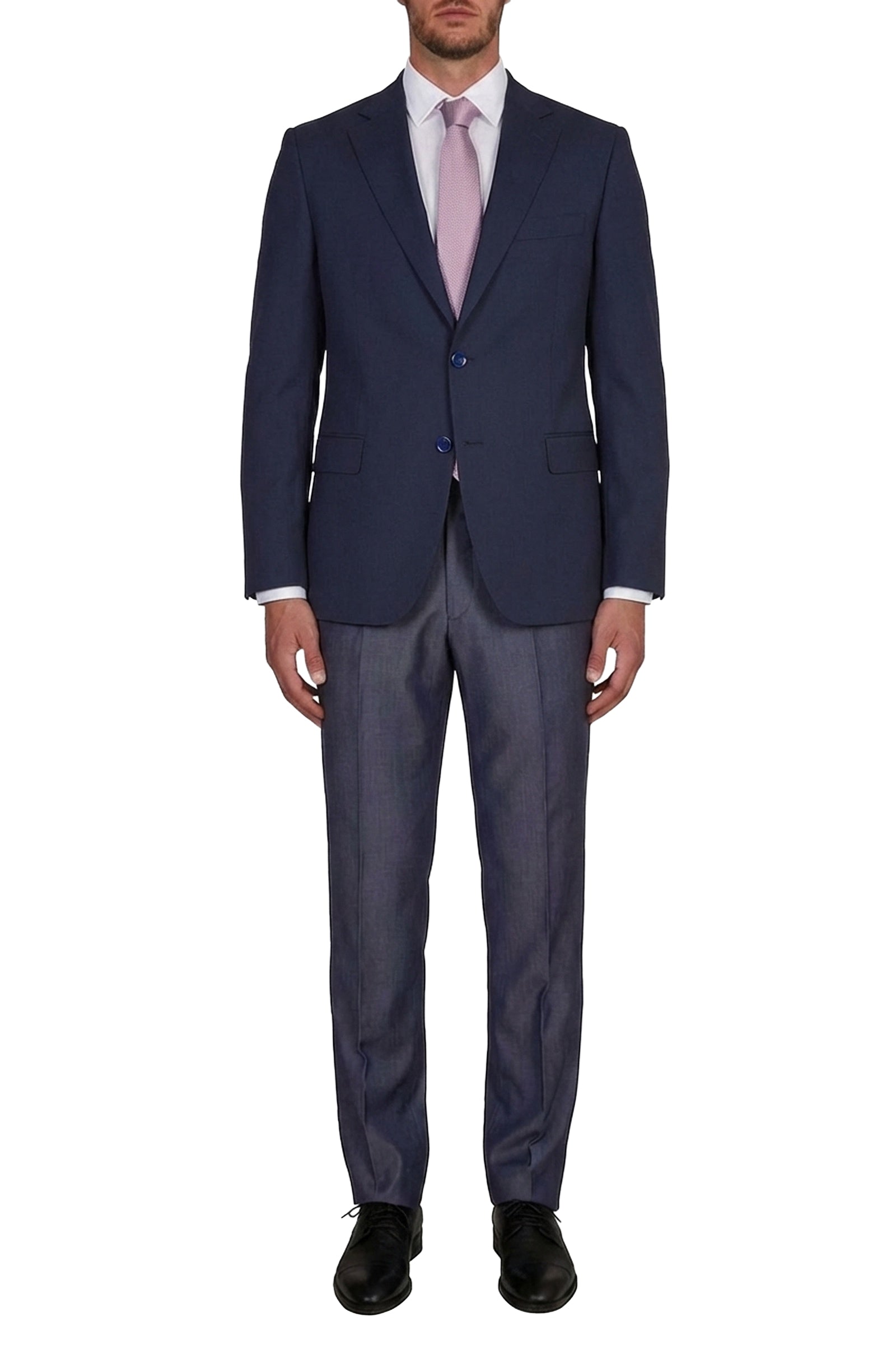 Veste à motif fleuri en laine - Bleu