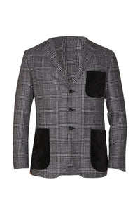 Blazer à motif écossais en laine - Multicolore