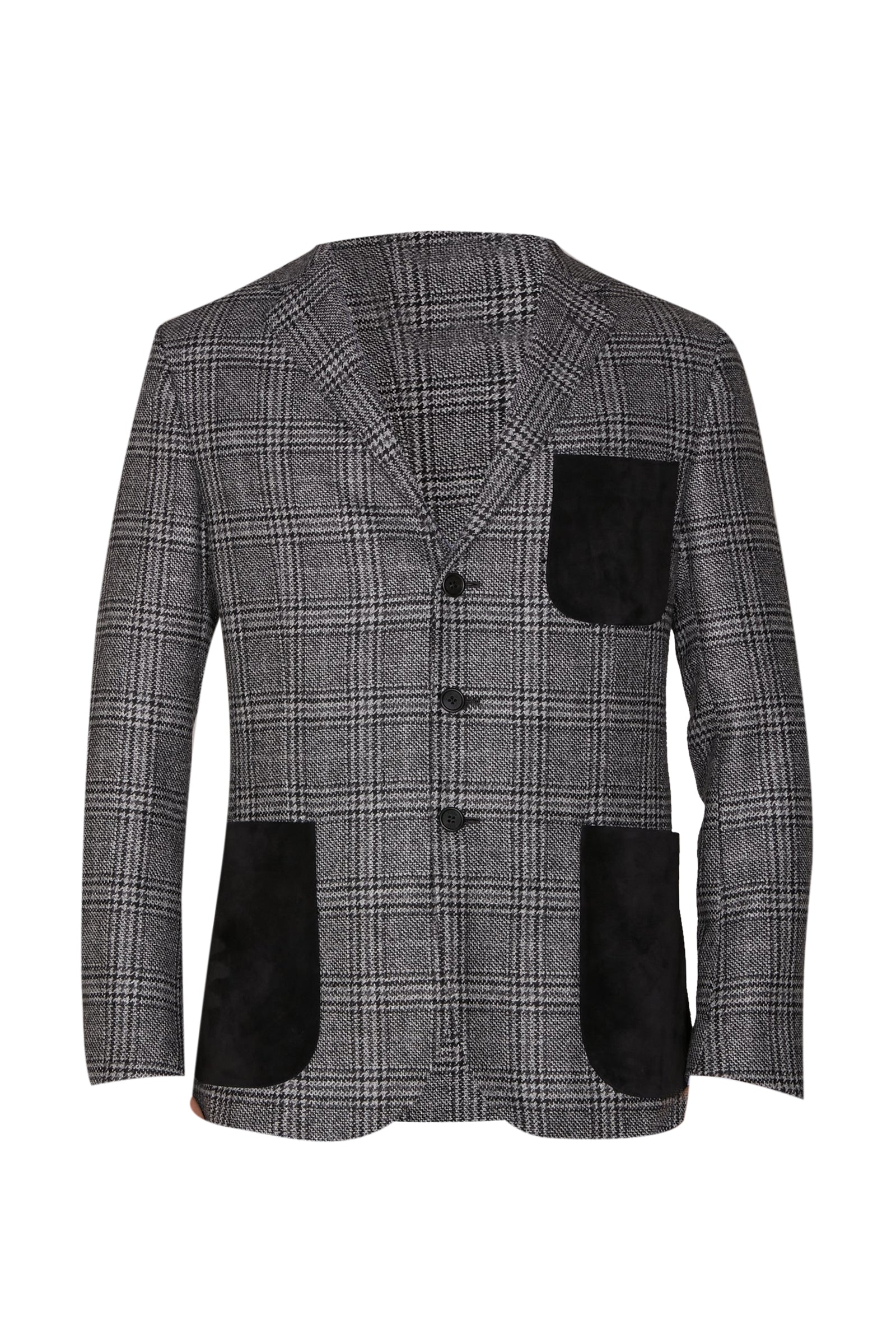 Blazer à motif écossais en laine - Multicolore