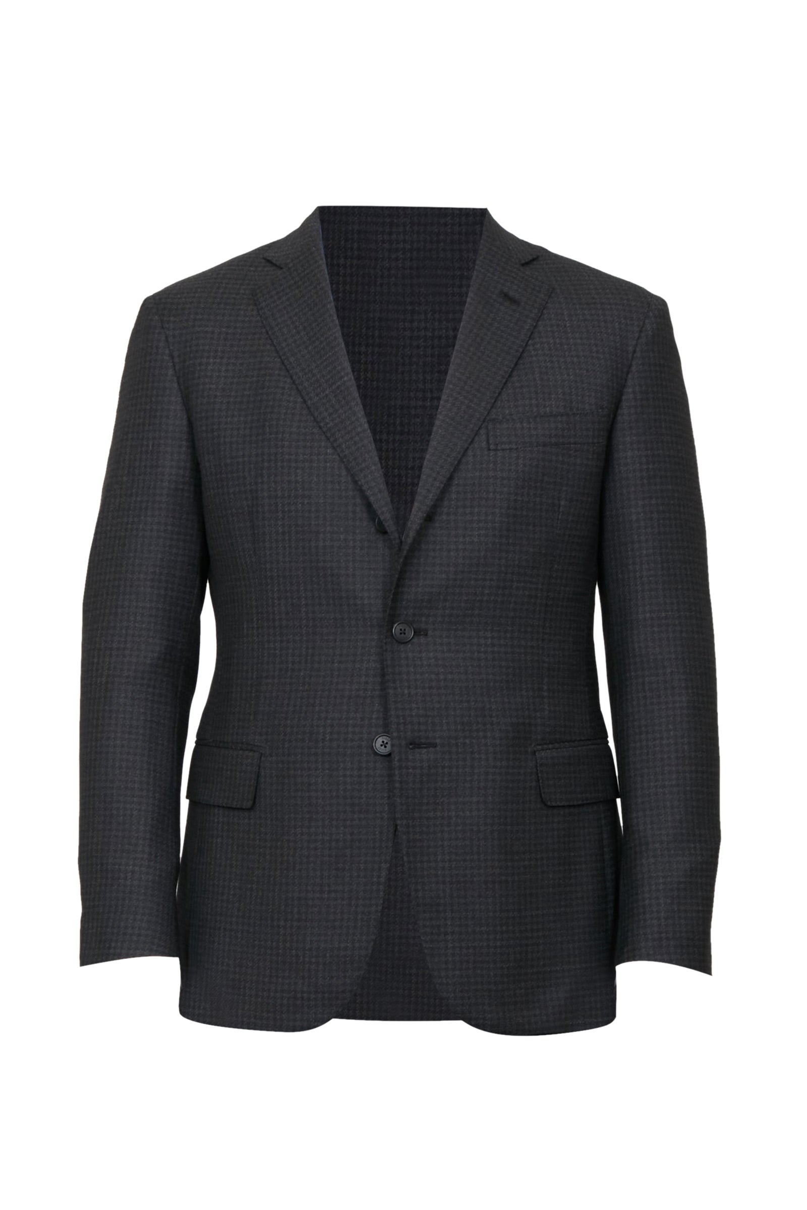 Costume à carreaux en laine - Gris