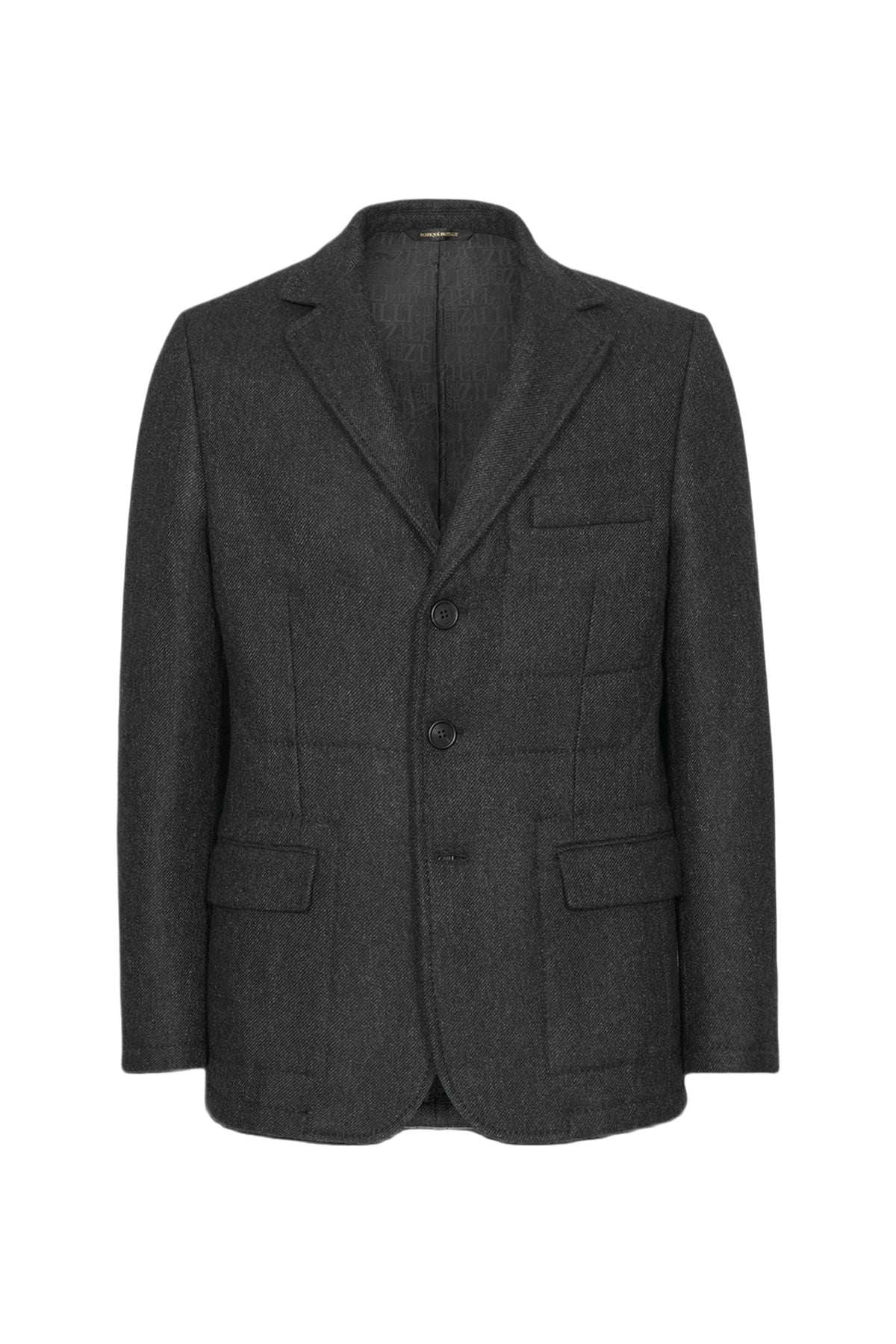 Veste de costume London boutonnée en cachemire - Black