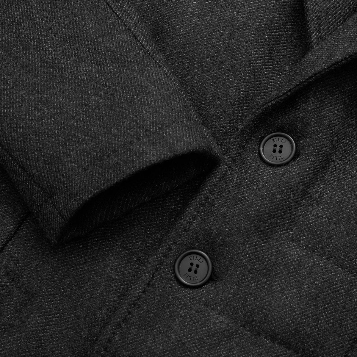 Veste de costume London boutonnée en cachemire - Black