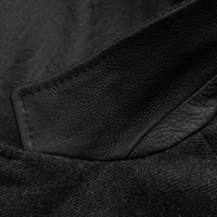 Veste de costume London boutonnée en cachemire - Black
