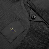 Veste de costume London boutonnée en cachemire - Black