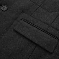 Veste de costume London boutonnée en cachemire - Black