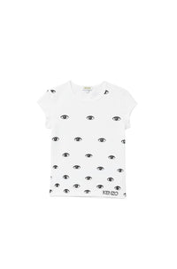 T-shirt All Over eyes - White