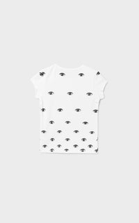 T-shirt All Over eyes - White