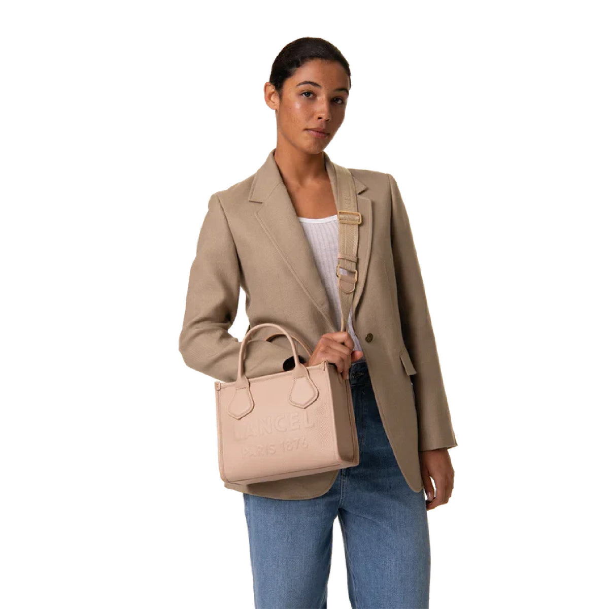 PRIX ARL : 320 // Sac cabas S Jour zippé en cuir - Ultramarine