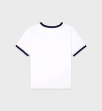 T-shirt LA à liseré - White & Navy
