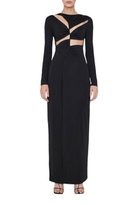 Robe longue Vertebrae - Black