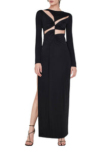 Vertebrae Dress - Black