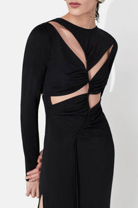 Vertebrae Dress - Black