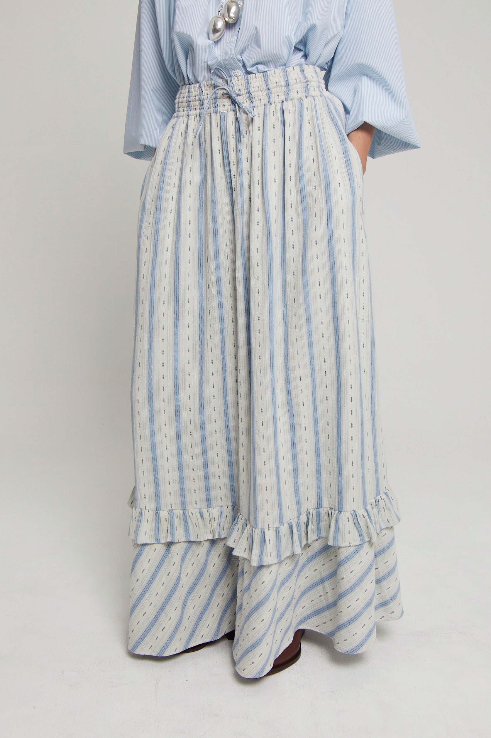 Jupe Lala coupe maxi - Blue