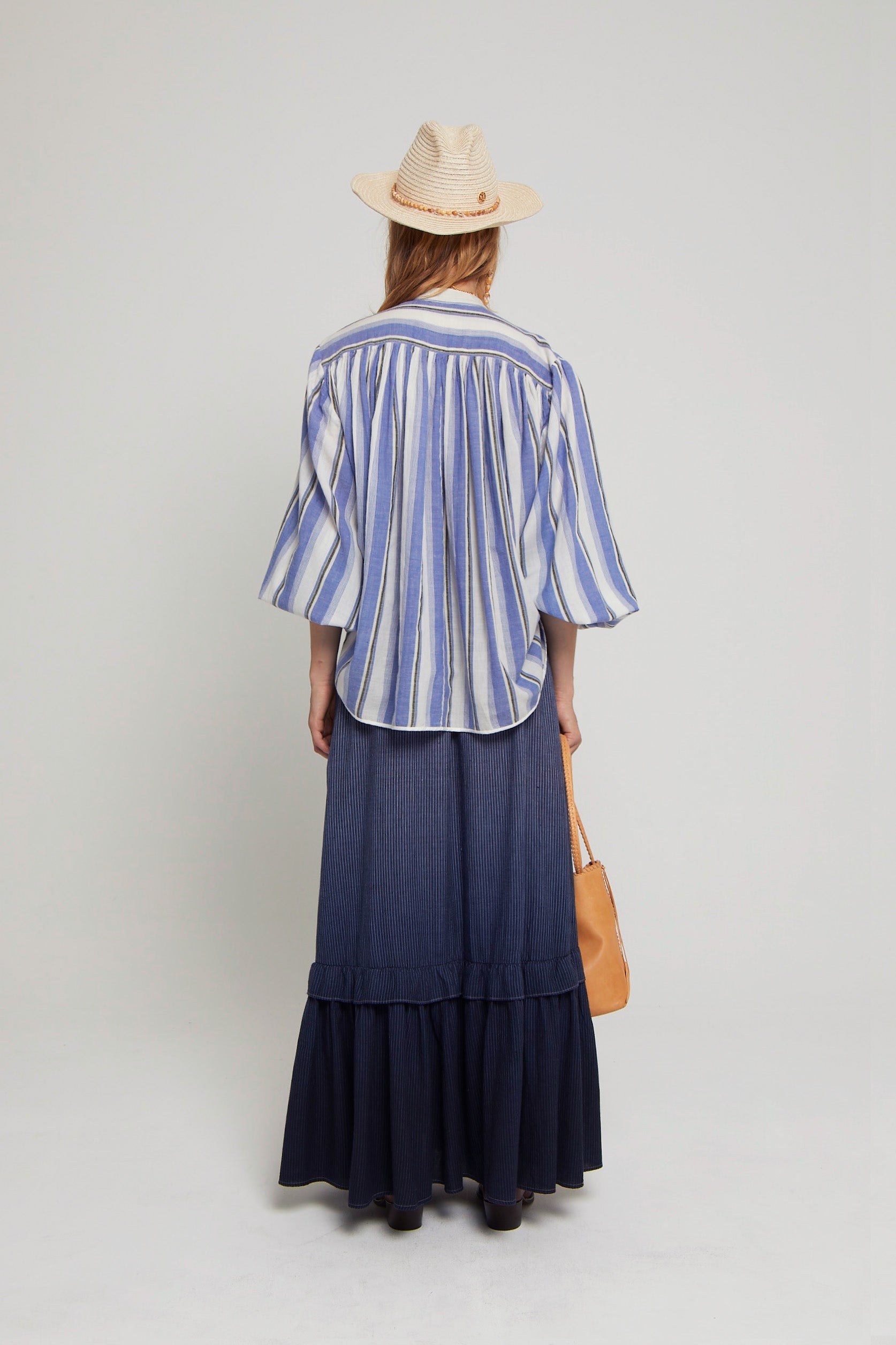 Jupe Lala foncée coupe maxi - Navy