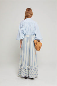 Jupe Lala coupe maxi - Blue