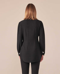 Chemise Laley à empiècements - Noir & Blanc