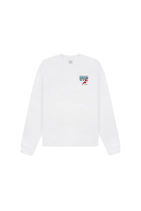 Long-sleeved printed T-shirt - White