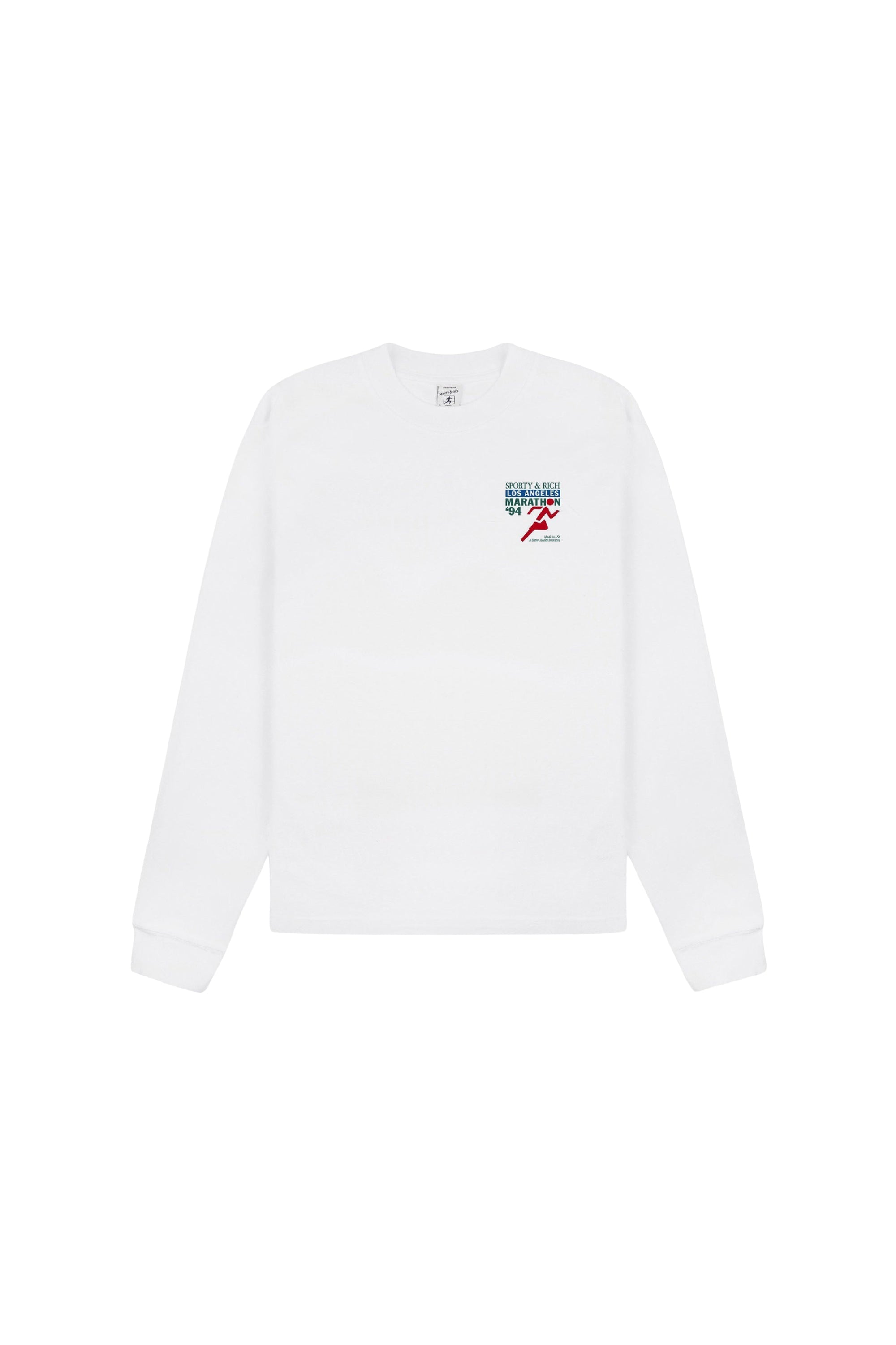 Long-sleeved printed T-shirt - White