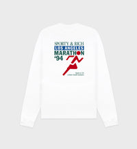 T-shirt à manches longues imprimé - White