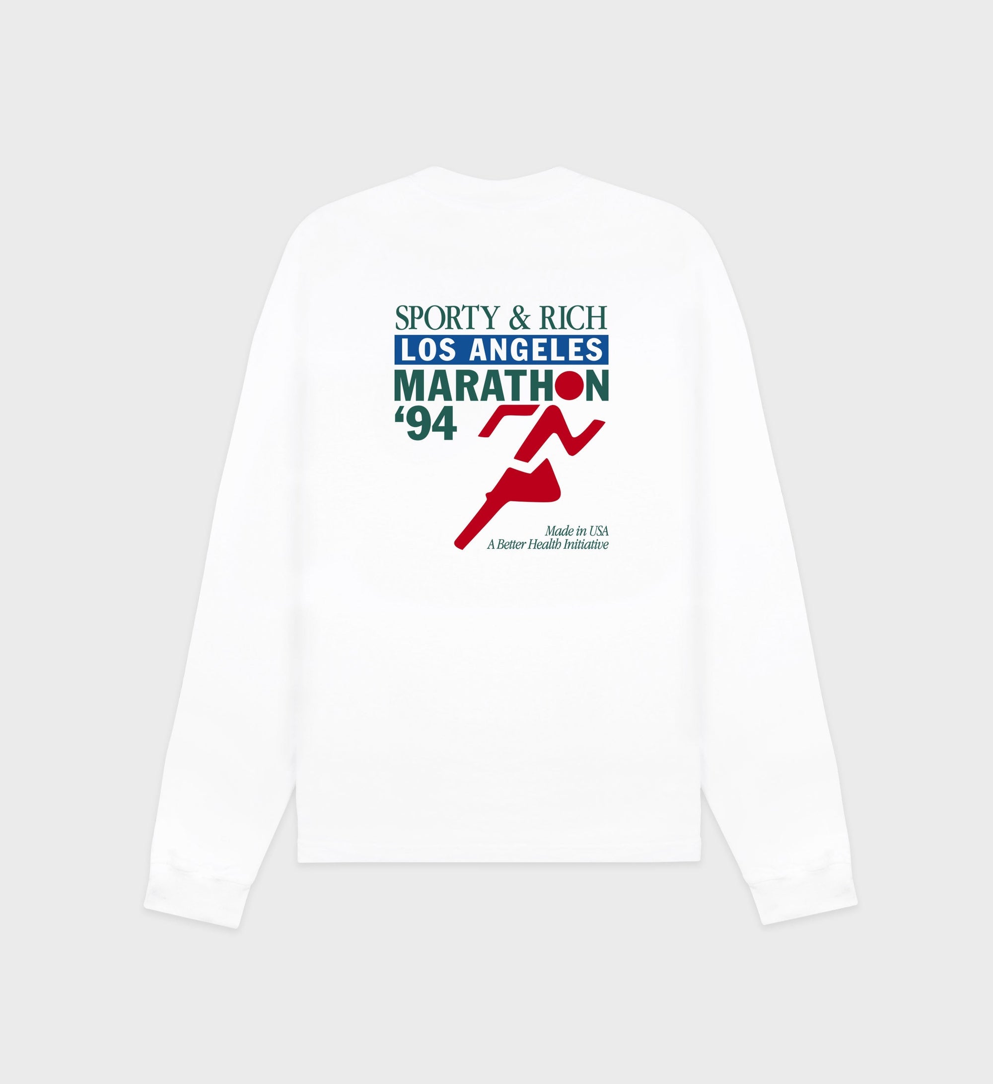 T-shirt à manches longues imprimé - White