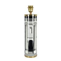Casa con Colonne cylindrical lamp base - Black & White