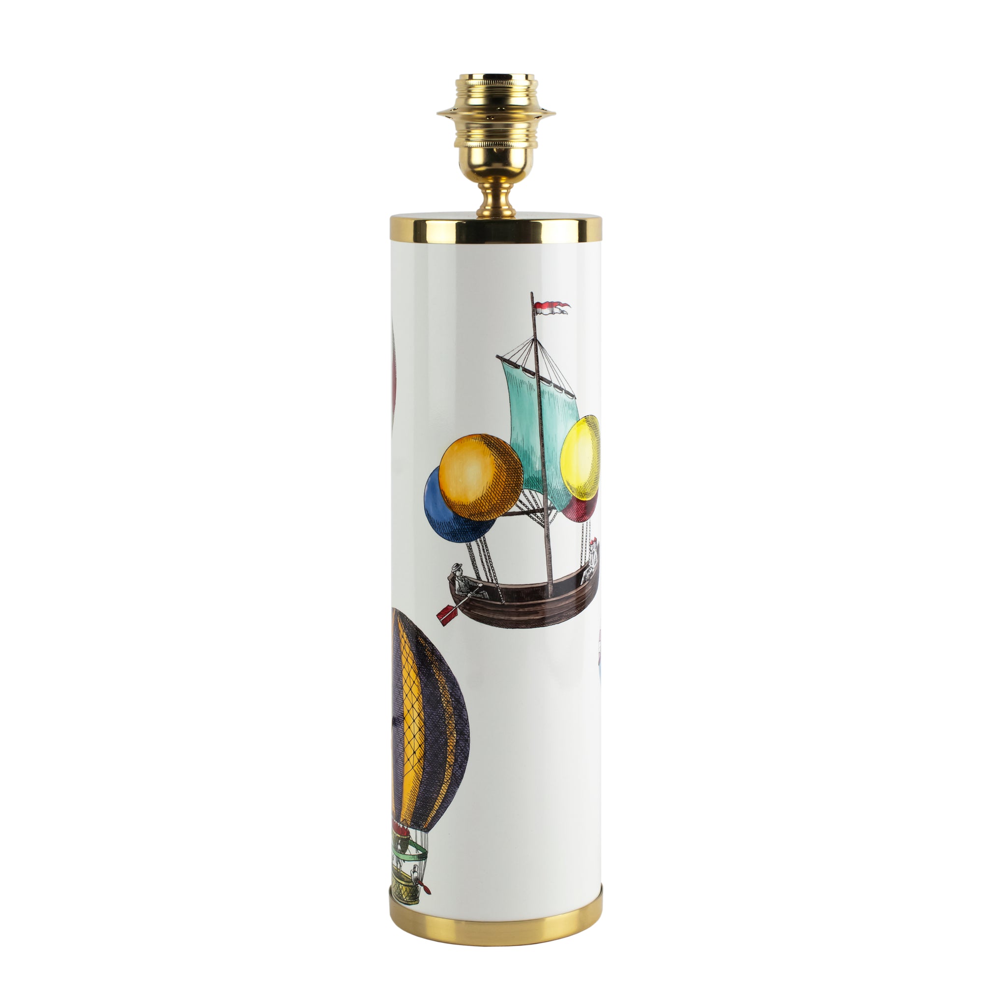 Palloni cylindrical lamp base - Multicolour & White