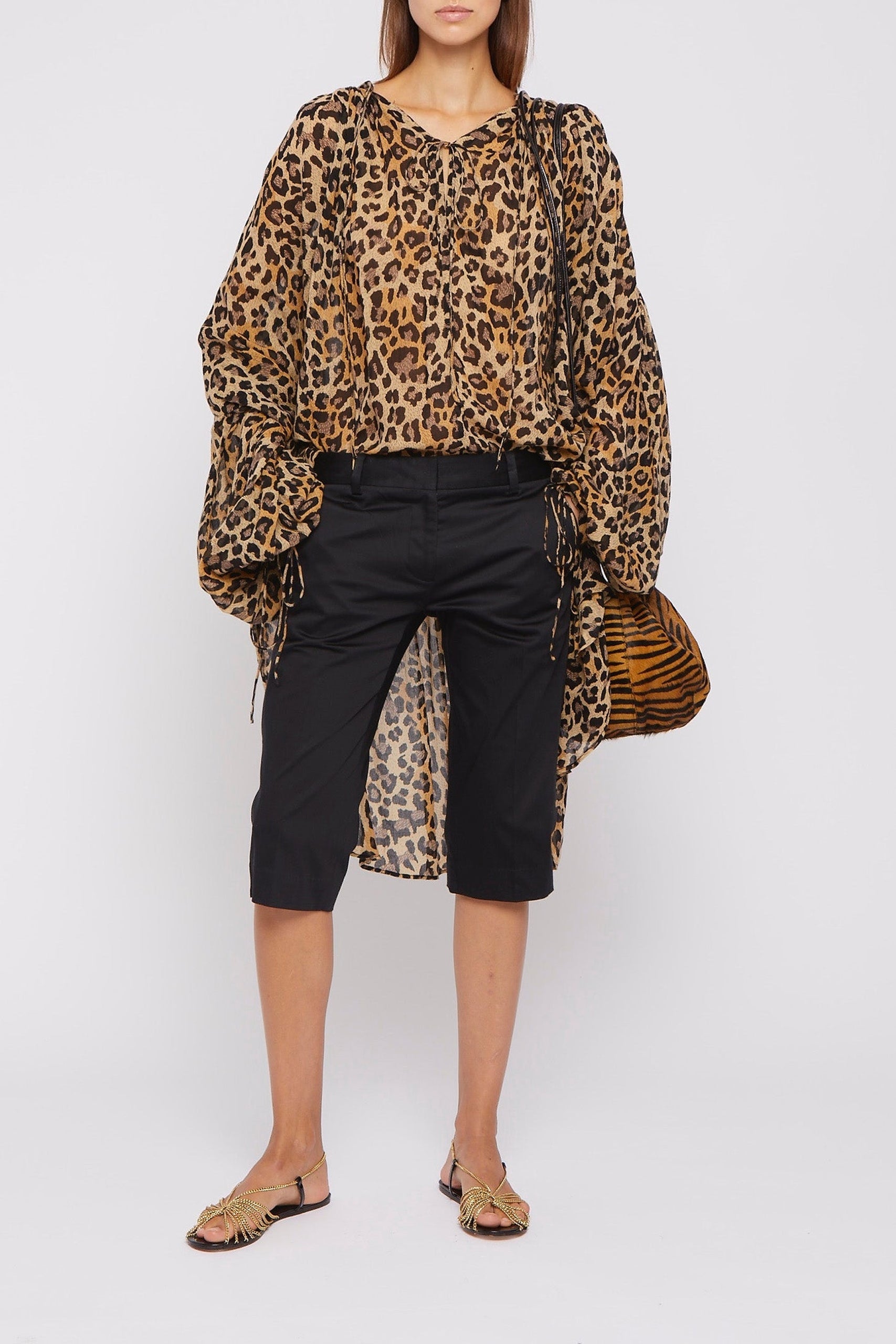 Tunique Lamu coupe ample et fluide - Leopard