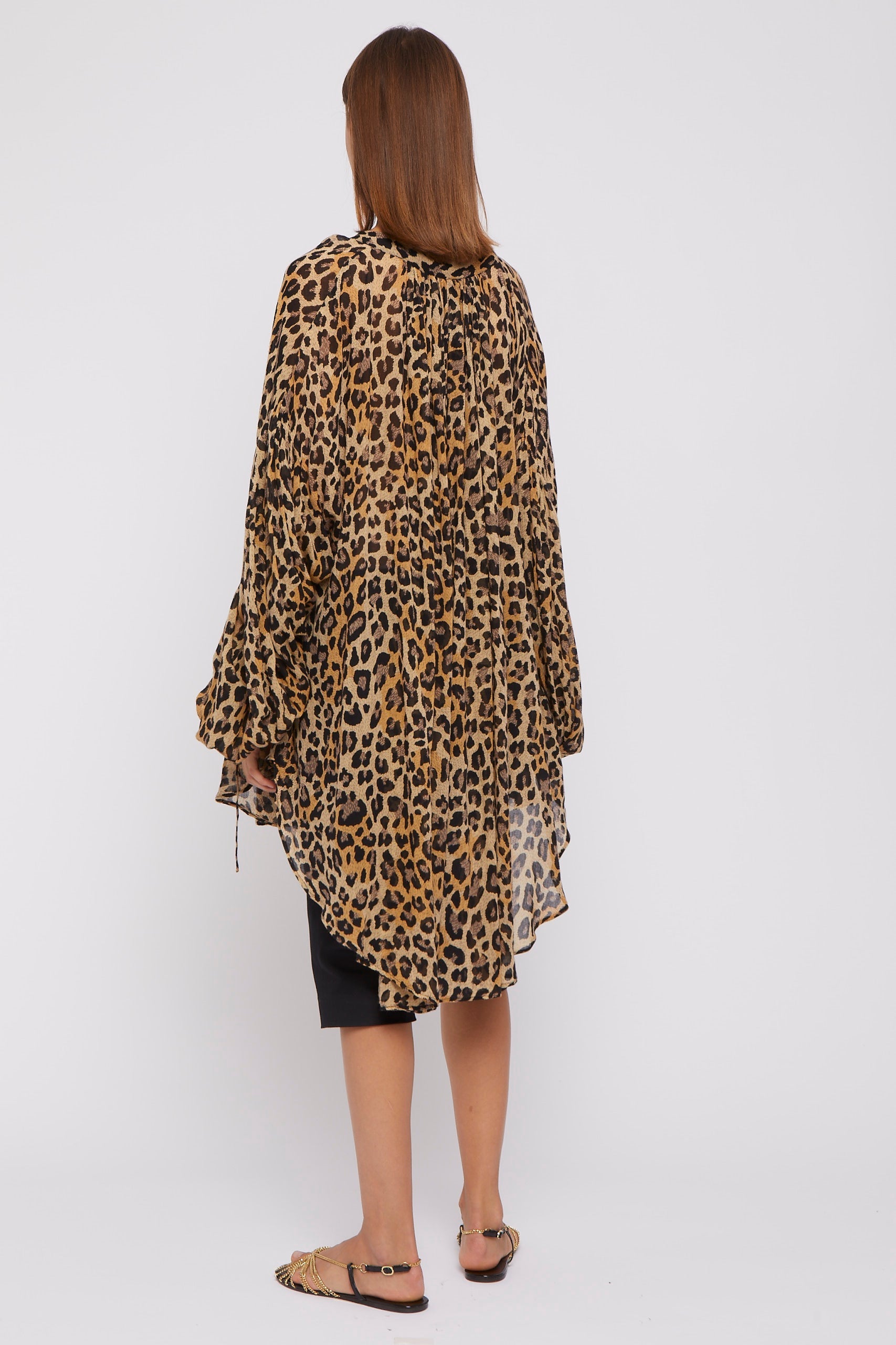 Tunique Lamu coupe ample et fluide - Leopard