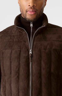 Umber Men's Mixed Media Jacket