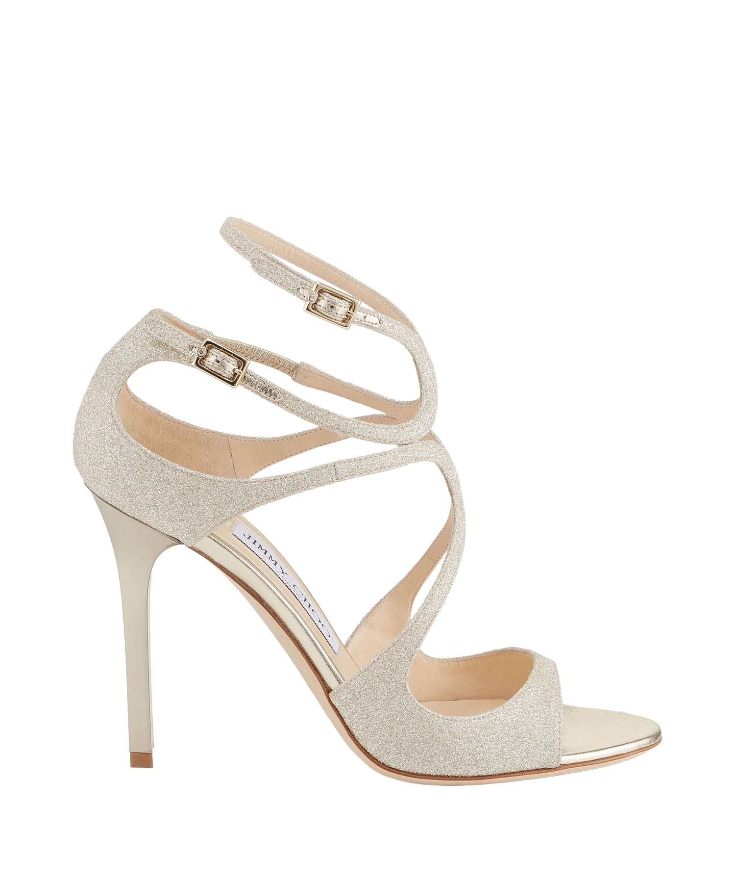 Lang 100 glitter sandals - Platinum Ice