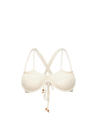 Lani crossover bikini top - Ivory