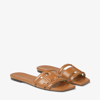 Sandales plates Laran en cuir - Tan & Tan