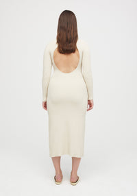 Robe Lara dos nu - Cream
