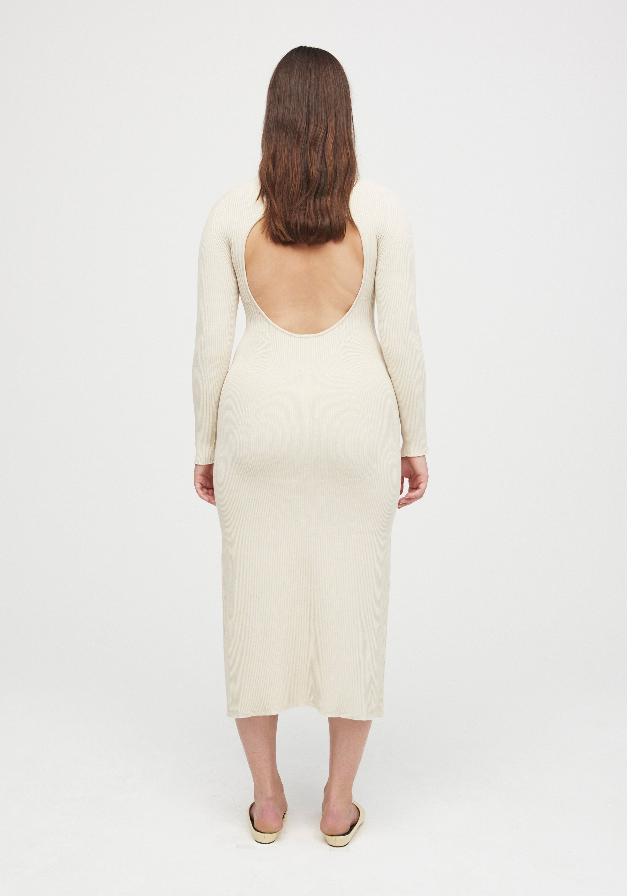Robe Lara dos nu - Cream