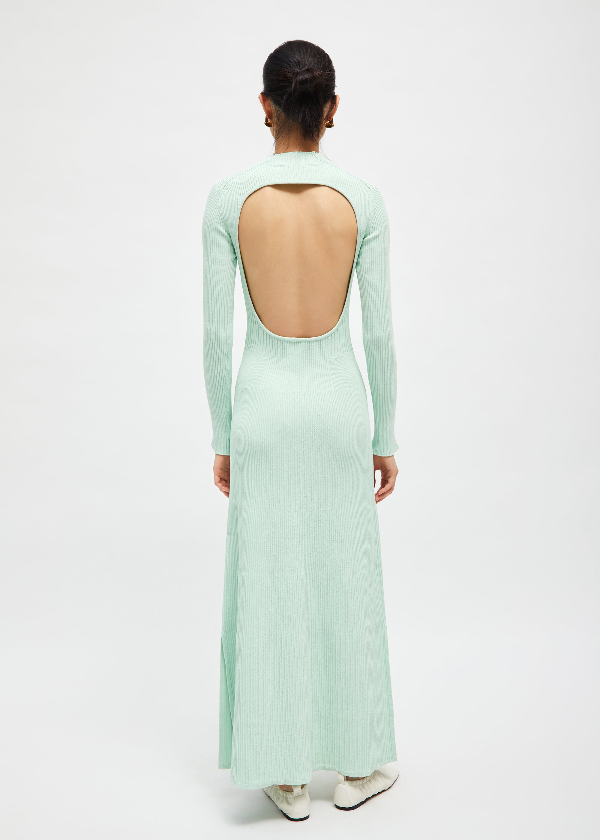 Robe longue Lara dos nu - Mint