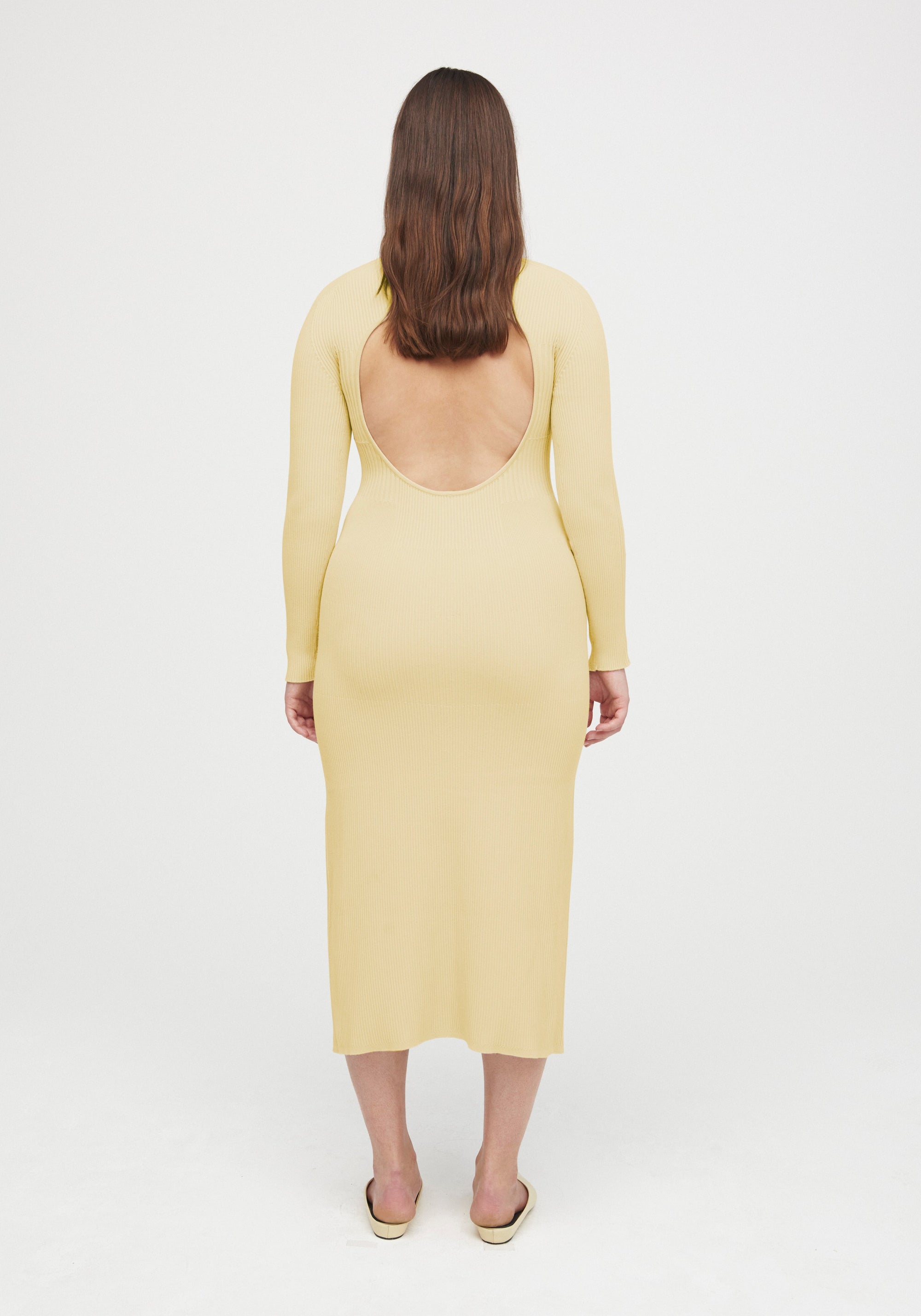 Lara halter midi dress - Vanilla