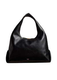 Black The Large Beatrice Hobo In Black Leather - Black